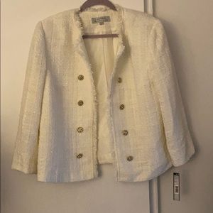 Tahari Arthur S. Levine Jacket Blazer Tweed NWT